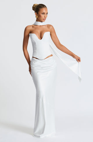Bernadette Maxi Skirt - Ivory - glavon