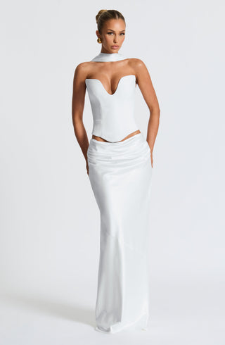 Bernadette Maxi Skirt - Ivory - glavon