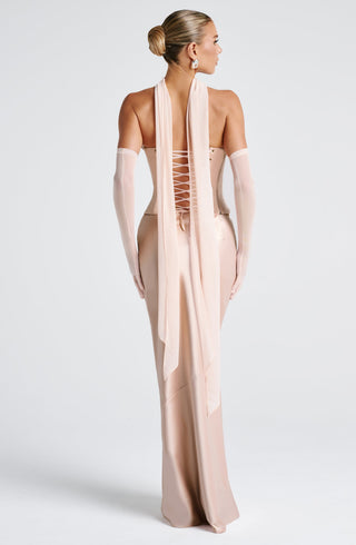 Bernadette Maxi Skirt - Soft Peach - glavon