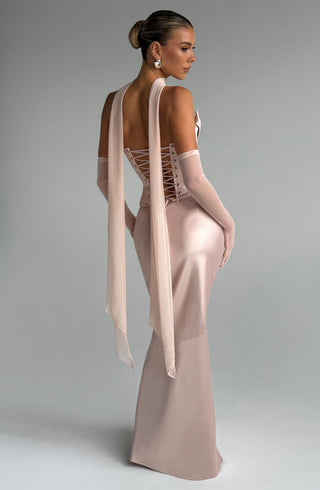 Bernadette Maxi Skirt - Soft Peach - glavon