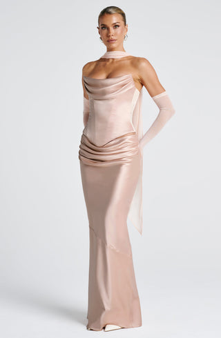 Bernadette Maxi Skirt - Soft Peach - glavon
