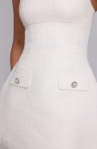 Bessie Mini Dress - Ivory - glavon