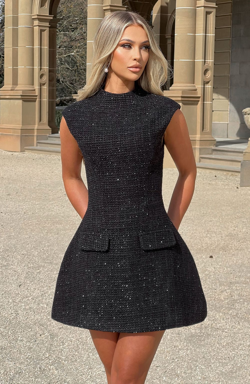 Blake Mini Dress - Black - Napalia