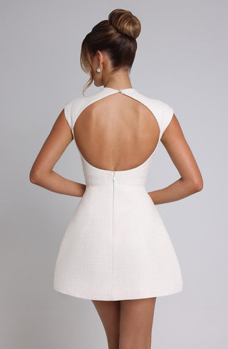 Blake Mini Dress - Ivory - glavon