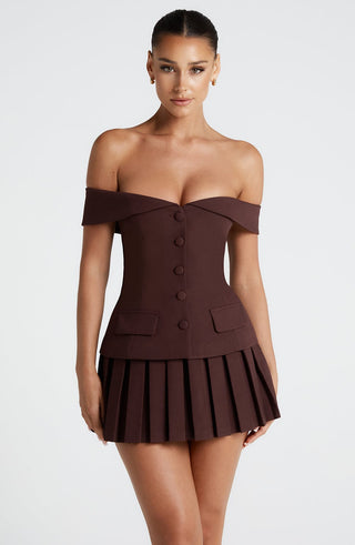Blakely Top - Plum Brown - glavon