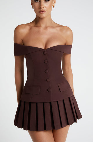 Blakely Top - Plum Brown - glavon