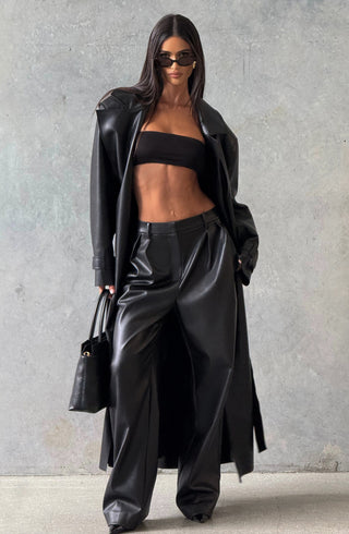 Bridget Trench Coat - Black - glavon