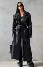 Bridget Trench Coat - Black - Napalia