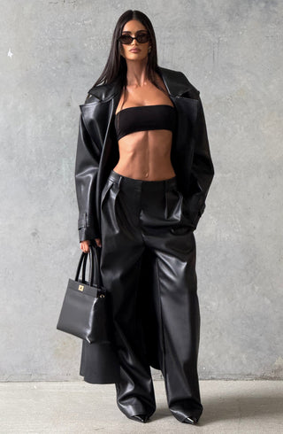 Bridget Trench Coat - Black - glavon