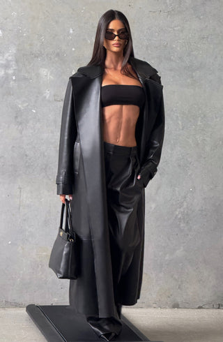 Bridget Trench Coat - Black - glavon