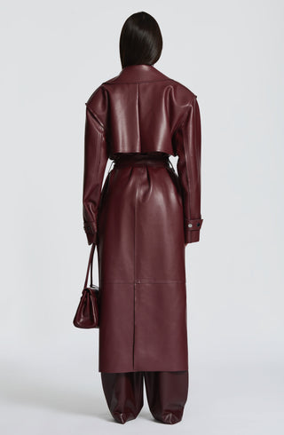 Bridget Trench Coat - Plum - glavon