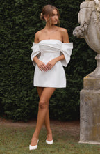 Briella Mini Dress - Ivory - Napalia