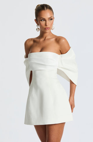 Briella Mini Dress - Ivory - glavon