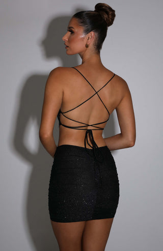 Brielle Top - Black Sparkle - glavon