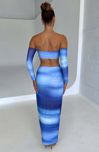 Brynn Top - Blue Haze Print - glavon