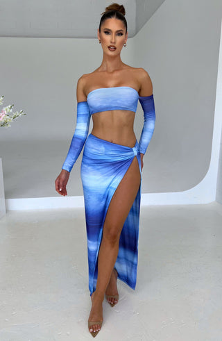 Brynn Top - Blue Haze Print - glavon