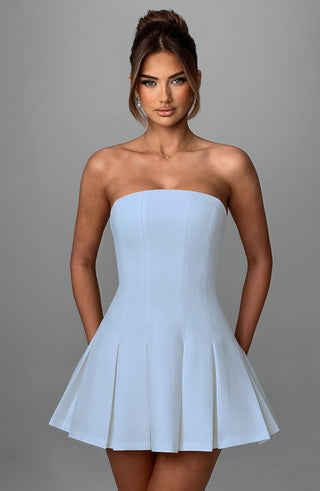 Bryony Mini Dress - Blue - glavon