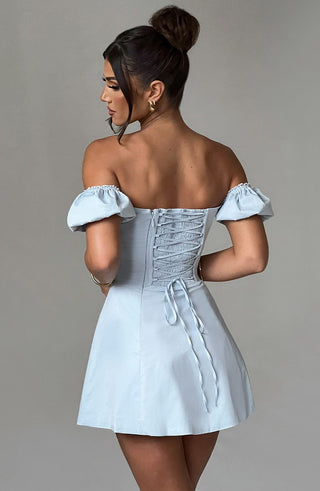 Caitlyn Mini Dress - Blue - glavon