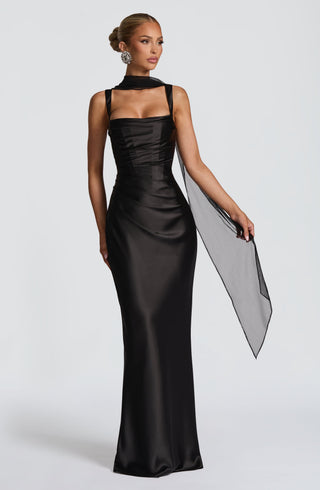 Calanthe Maxi Dress - Black - glavon