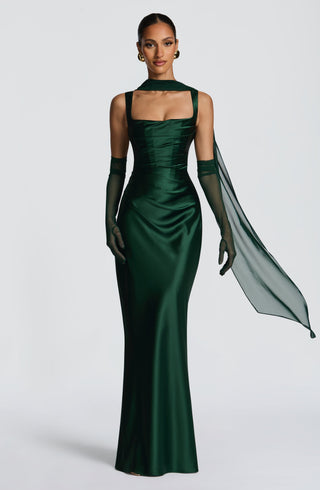 Calanthe Maxi Dress - Emerald - glavon