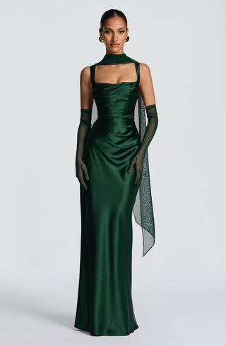Calanthe Maxi Dress - Emerald - glavon