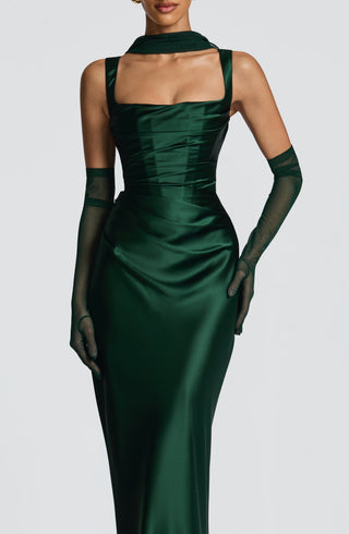 Calanthe Maxi Dress - Emerald - glavon
