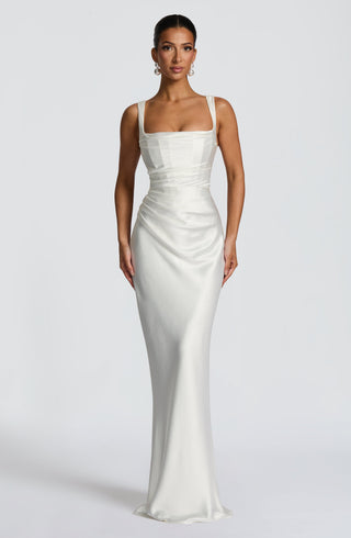 Calanthe Maxi Dress - Ivory - glavon