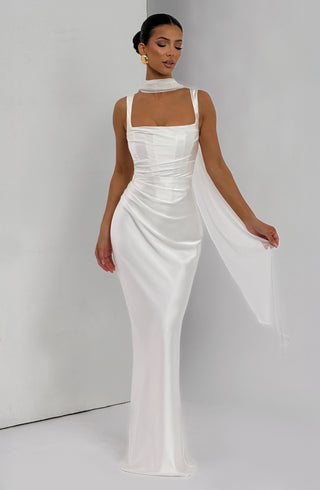 Calanthe Maxi Dress - Ivory - glavon