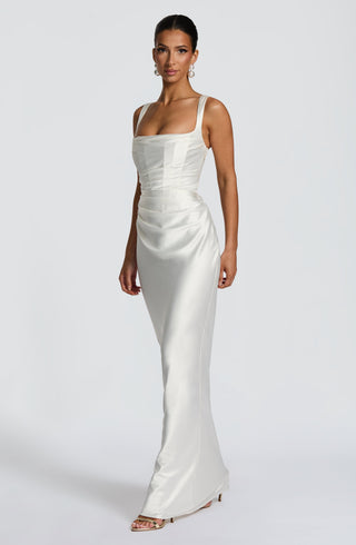 Calanthe Maxi Dress - Ivory - glavon