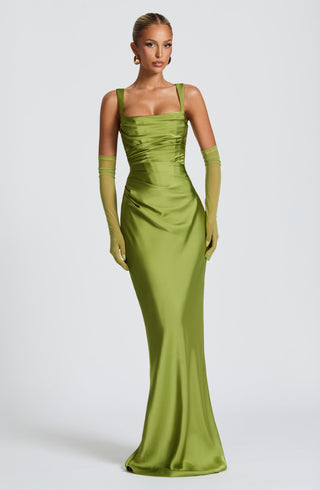Calanthe Maxi Dress - Olive - glavon