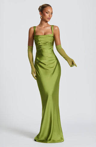 Calanthe Maxi Dress - Olive - glavon