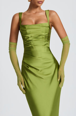 Calanthe Maxi Dress - Olive - glavon