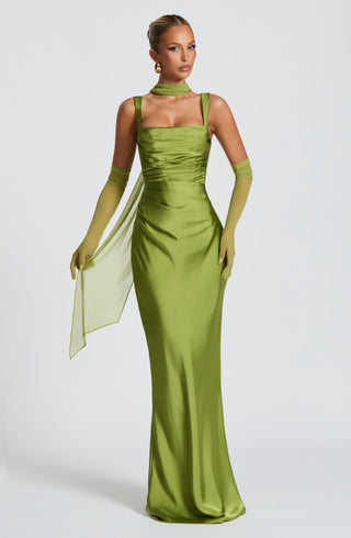 Calanthe Maxi Dress - Olive - glavon