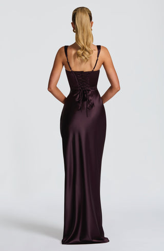 Calanthe Maxi Dress - Plum - glavon