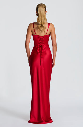Calanthe Maxi Dress - Red - glavon