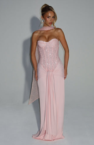Carina Maxi Dress - Blush - glavon