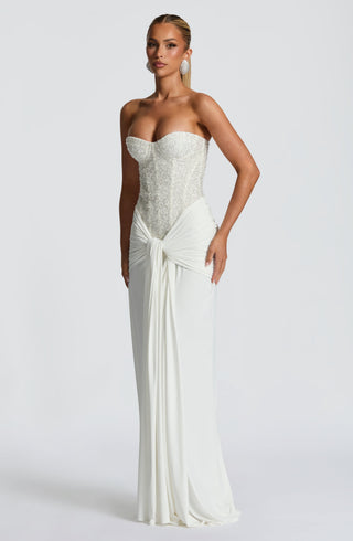 Carina Maxi Dress - Ivory - glavon