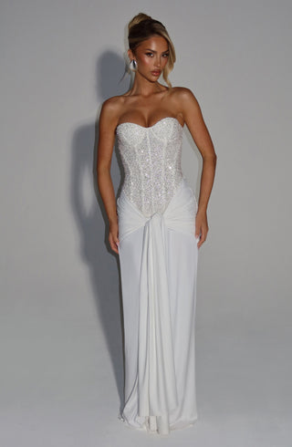 Carina Maxi Dress - Ivory - glavon
