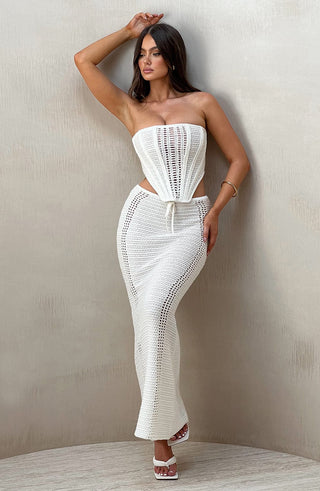Carly Corset - White - glavon