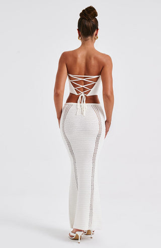 Carly Corset - White - glavon