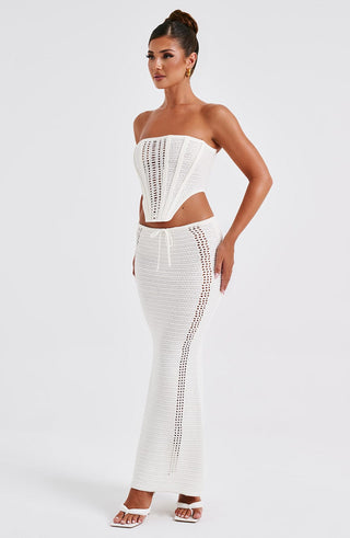 Carly Corset - White - glavon