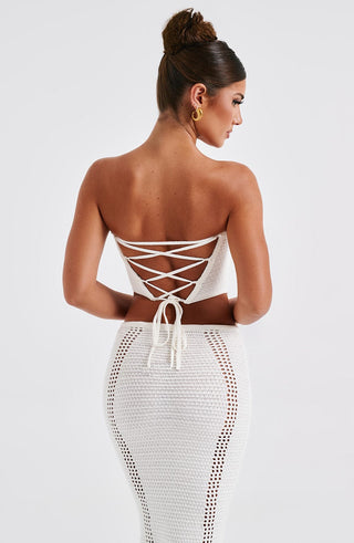 Carly Corset - White - glavon