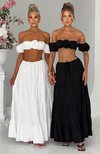 Carmen Maxi Skirt - Black - glavon
