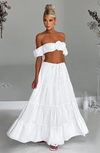 Carmen Maxi Skirt - Ivory - Napalia