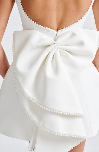 Carrie Mini Dress - Ivory - glavon