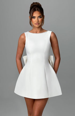Carrie Mini Dress - Ivory - glavon