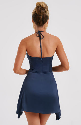 Cartia Mini Dress - Navy - glavon