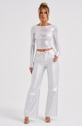 Cassidy Pant - Silver - glavon