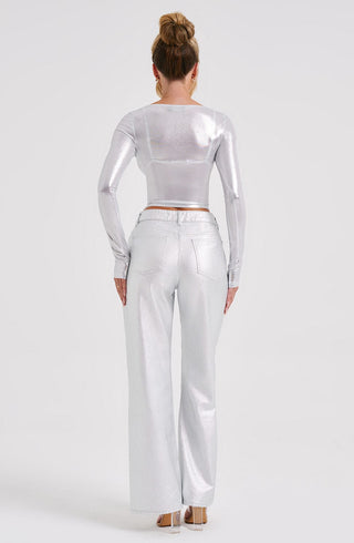 Cassidy Pant - Silver - glavon