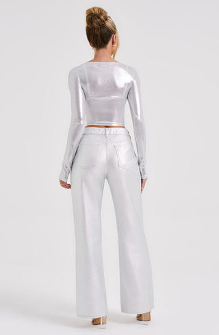 Cassidy Pant - Silver - glavon